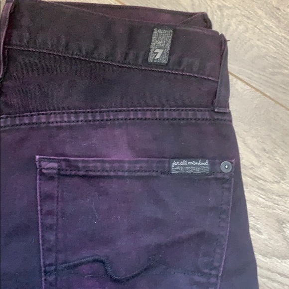 7 for all man kind Jeans. 28” Waste Length 30” - Picture 2 of 3